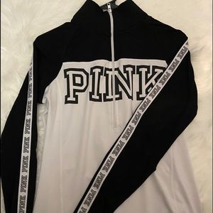 Pink Turtle Neck Athletic Wear